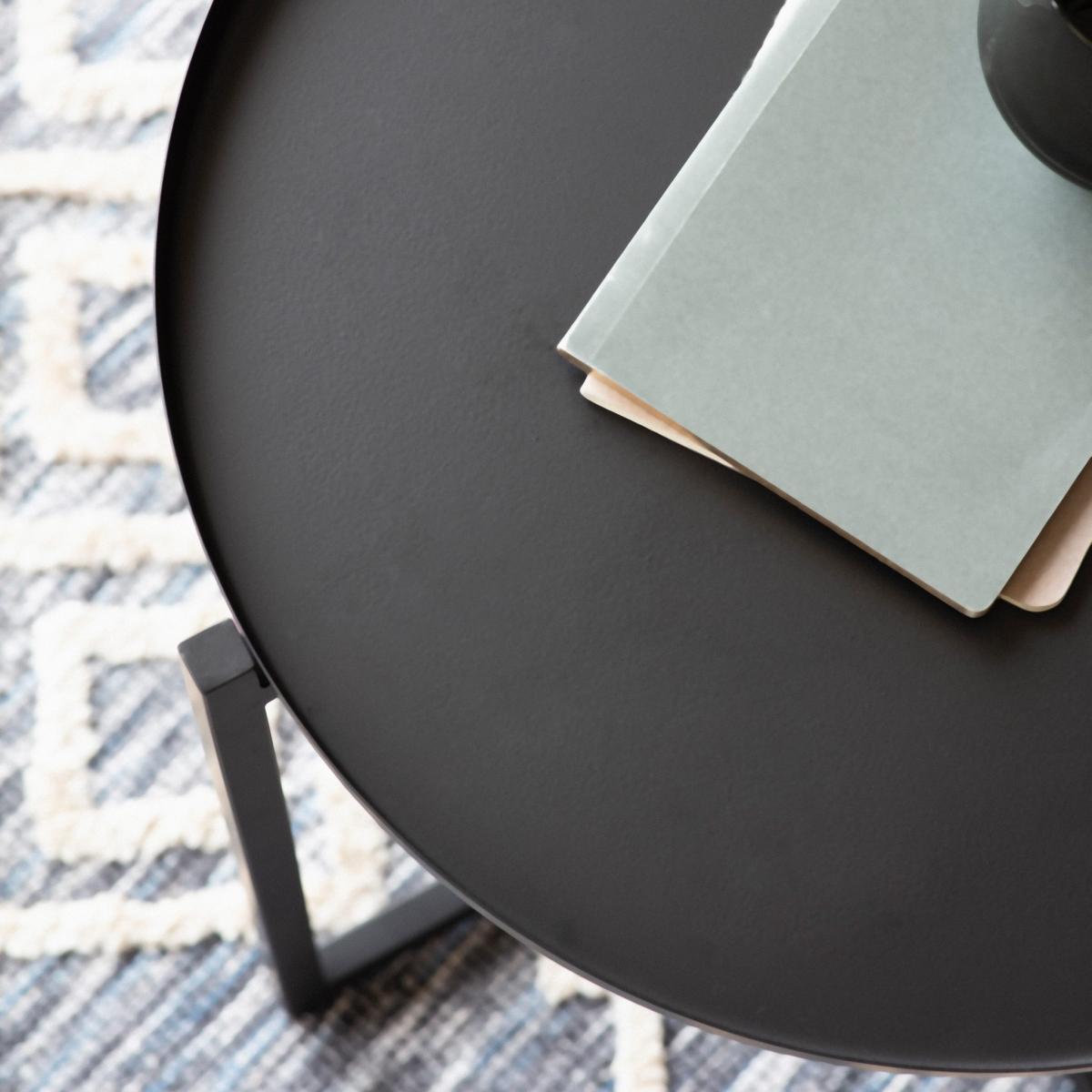 Sarana Metal Side Table - Black – image 2