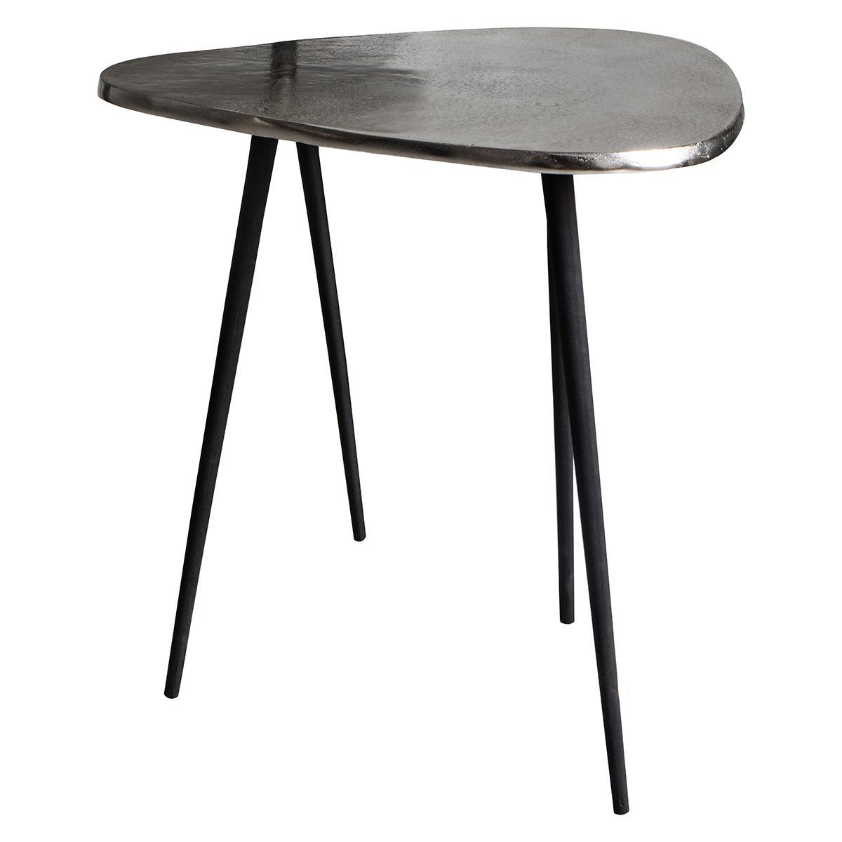 Atlus Small Metal Side Table - Silver – image 2
