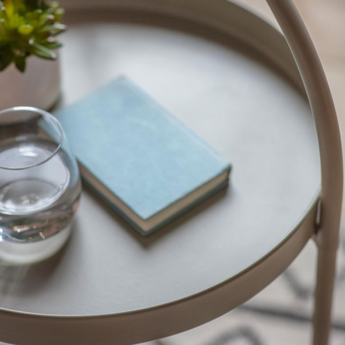 Melbury Iron Side Table - Natural – image 3