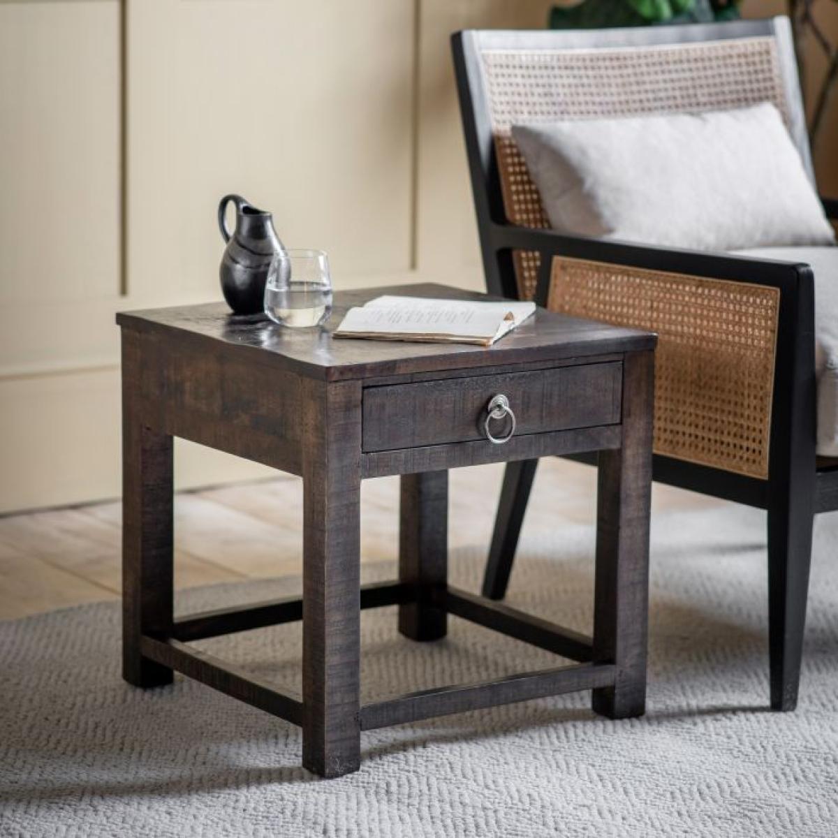 Kenmare Mango Wood Side Table - Natural – image 2