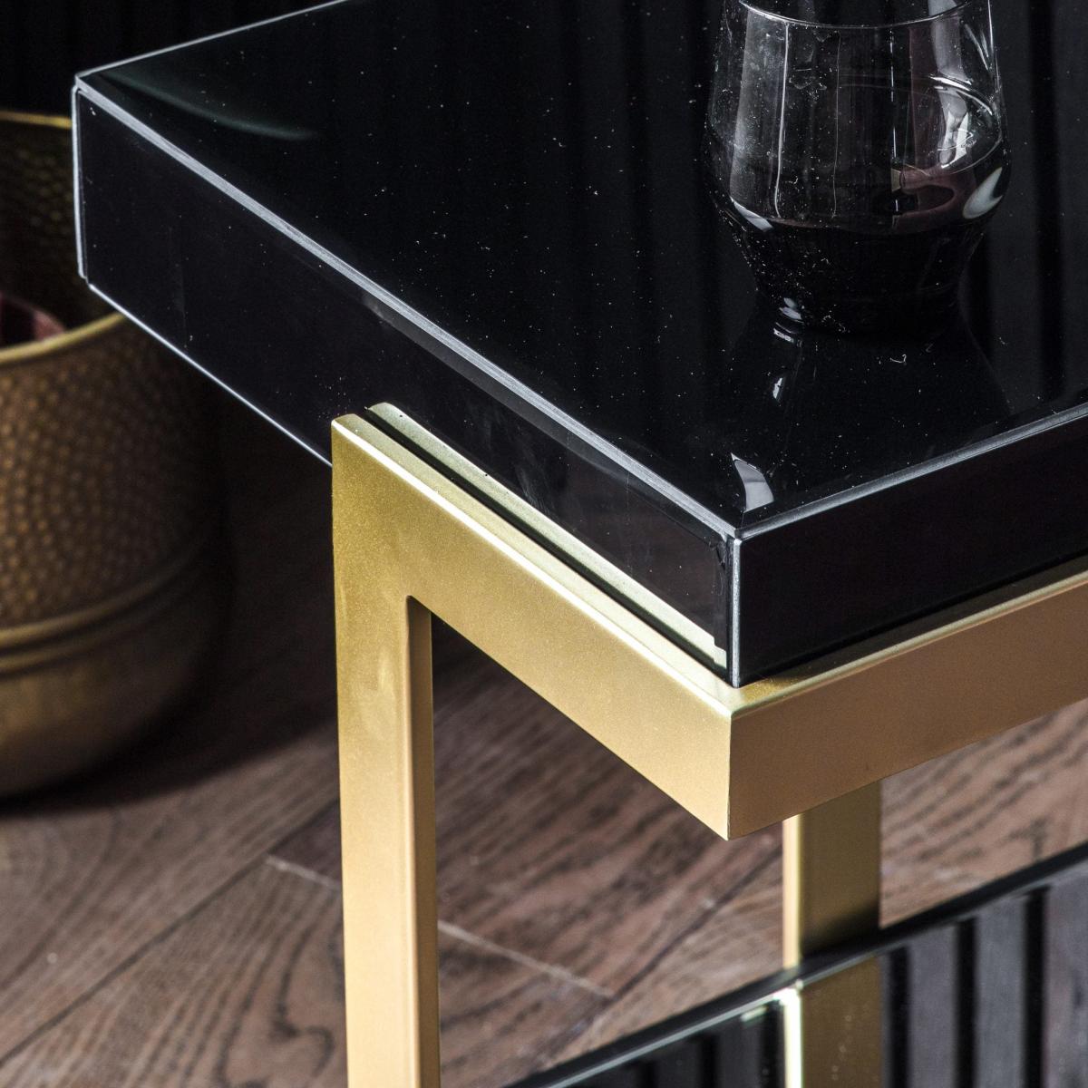 Ardella Metal Side Table - Gold – image 2