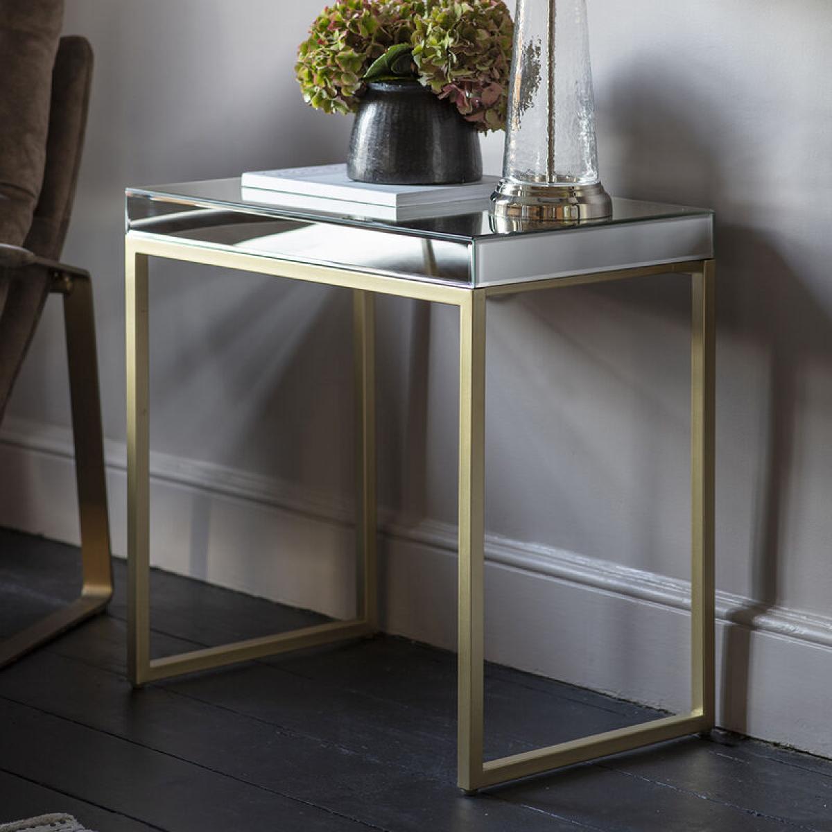 Pippard Metal Side Table - Champagne – image 1