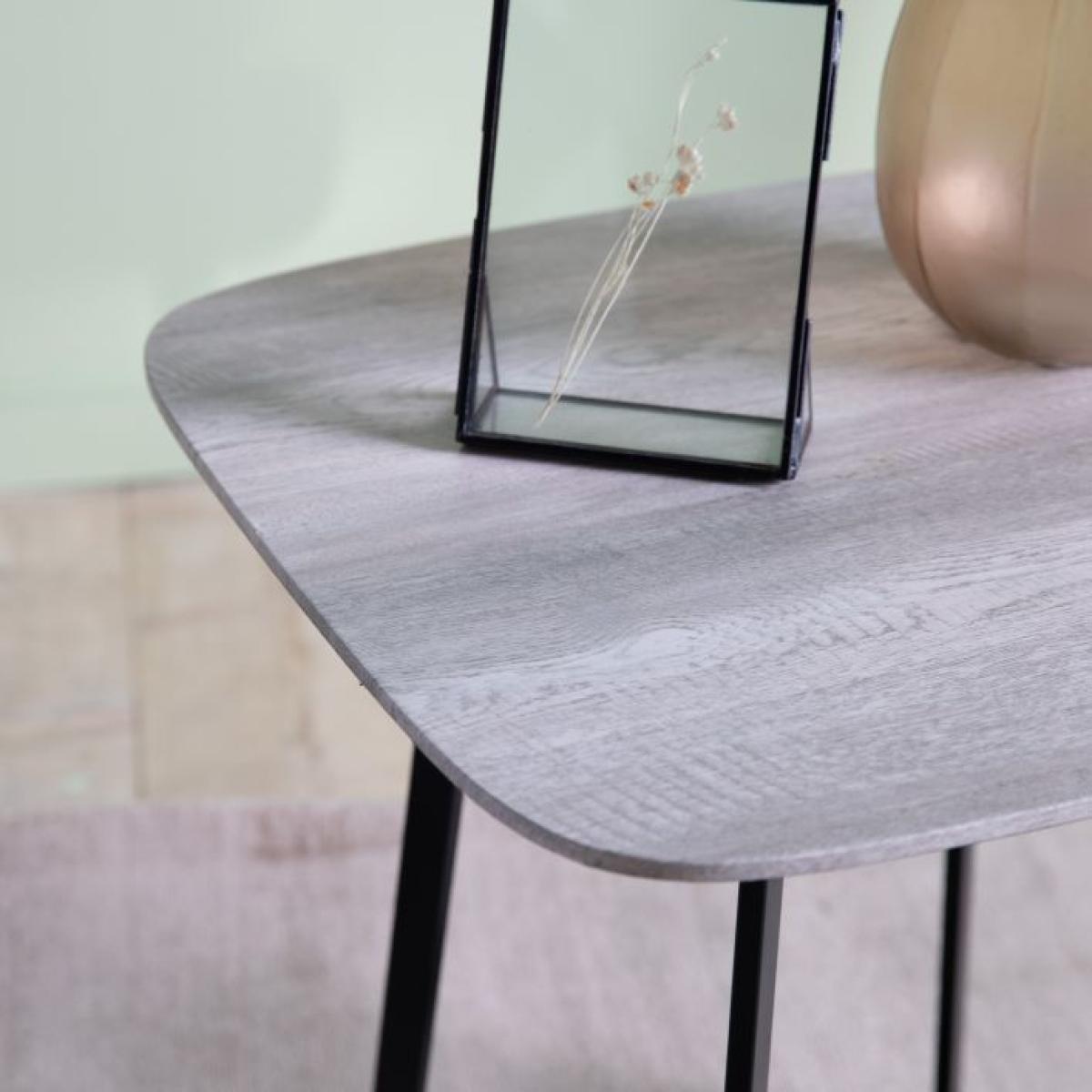 Thebes Iron Side Table - Grey – image 3