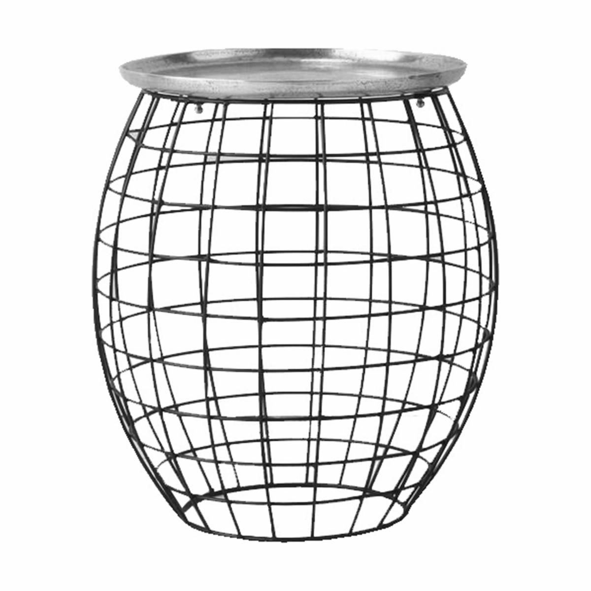 Atkinson Metal Side Table - Silver – image 2