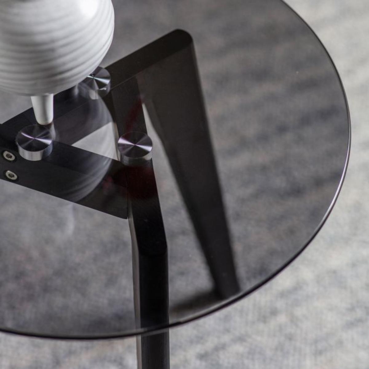 Koropi Tempered Glass Side Table - Black – image 3