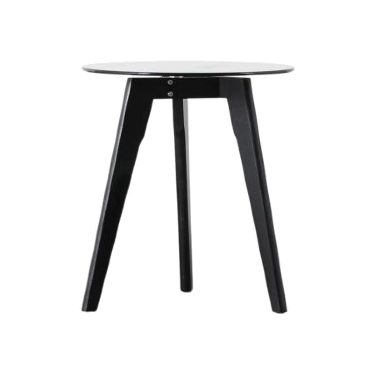 Koropi Tempered Glass Side Table - Black – image 1