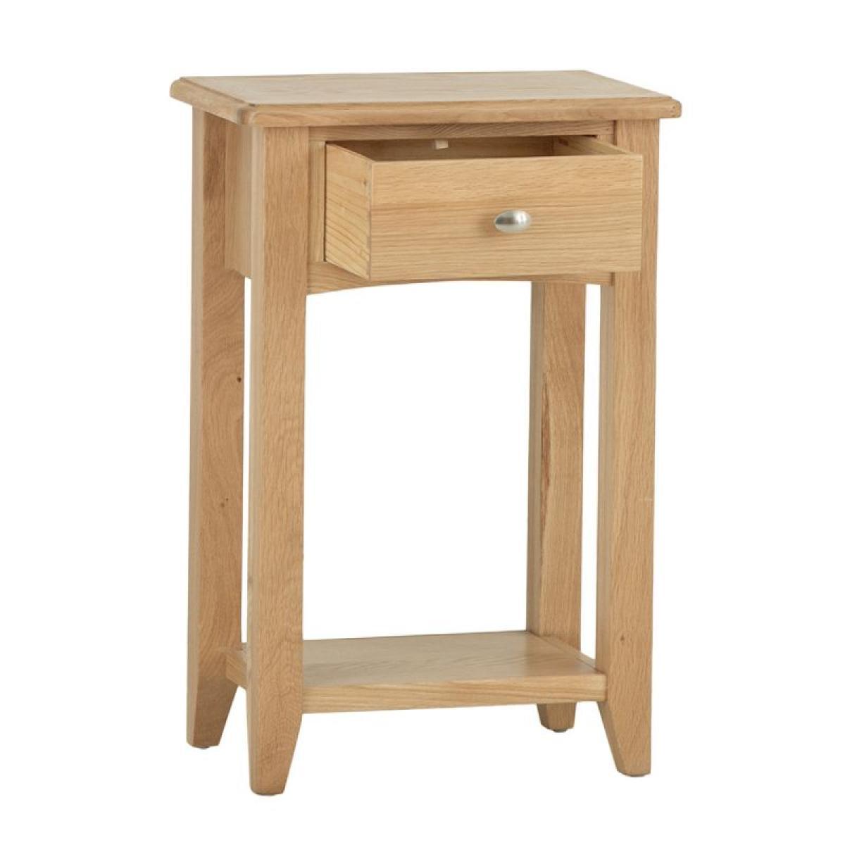 Galister Oak Telephone Table - Light Oak – image 3
