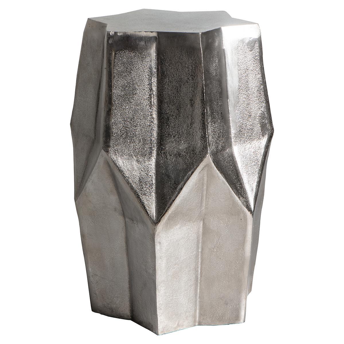 Leon Metal Side Table - Silver – image 2