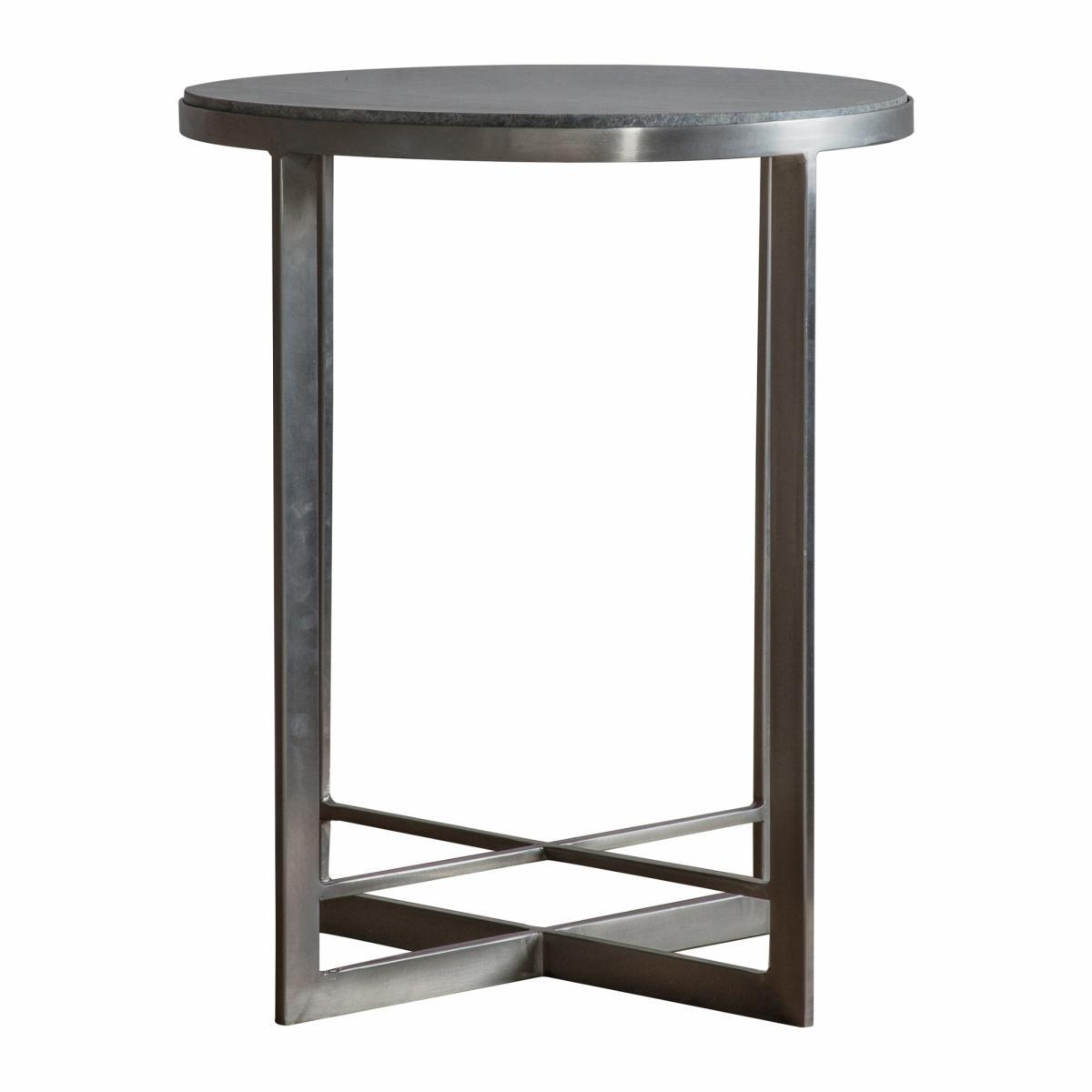 Holme Metal Side Table - Silver – image 2