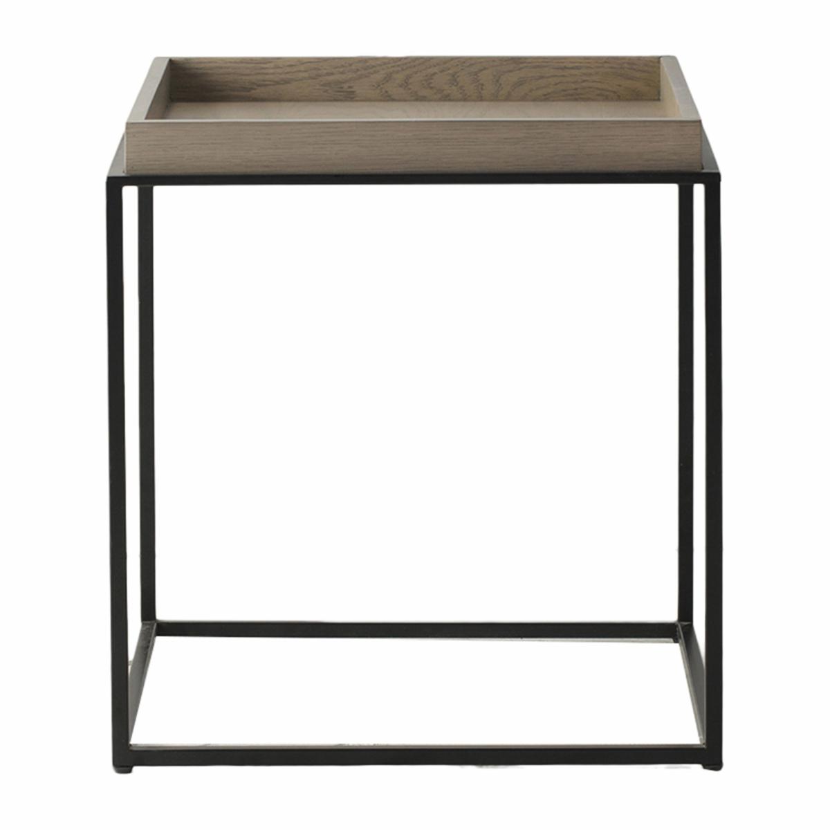 Morton Wood Side Table - Grey – image 2