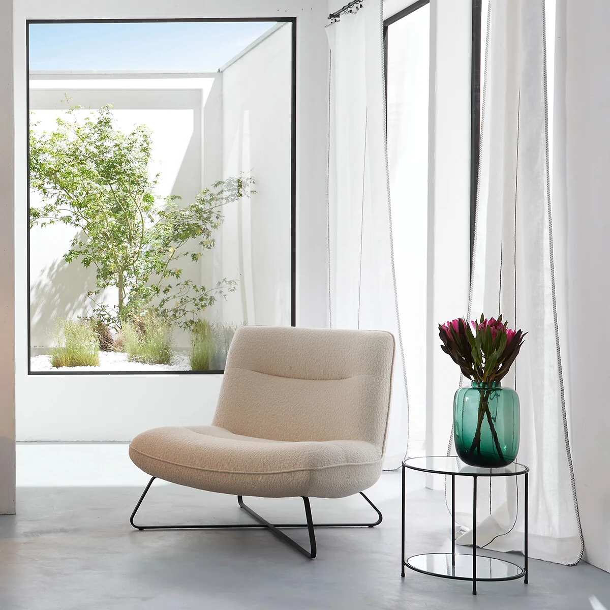 Sybil Tempered Glass Side Table – image 2
