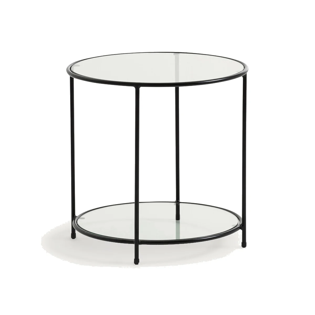 Sybil Tempered Glass Side Table – image 1