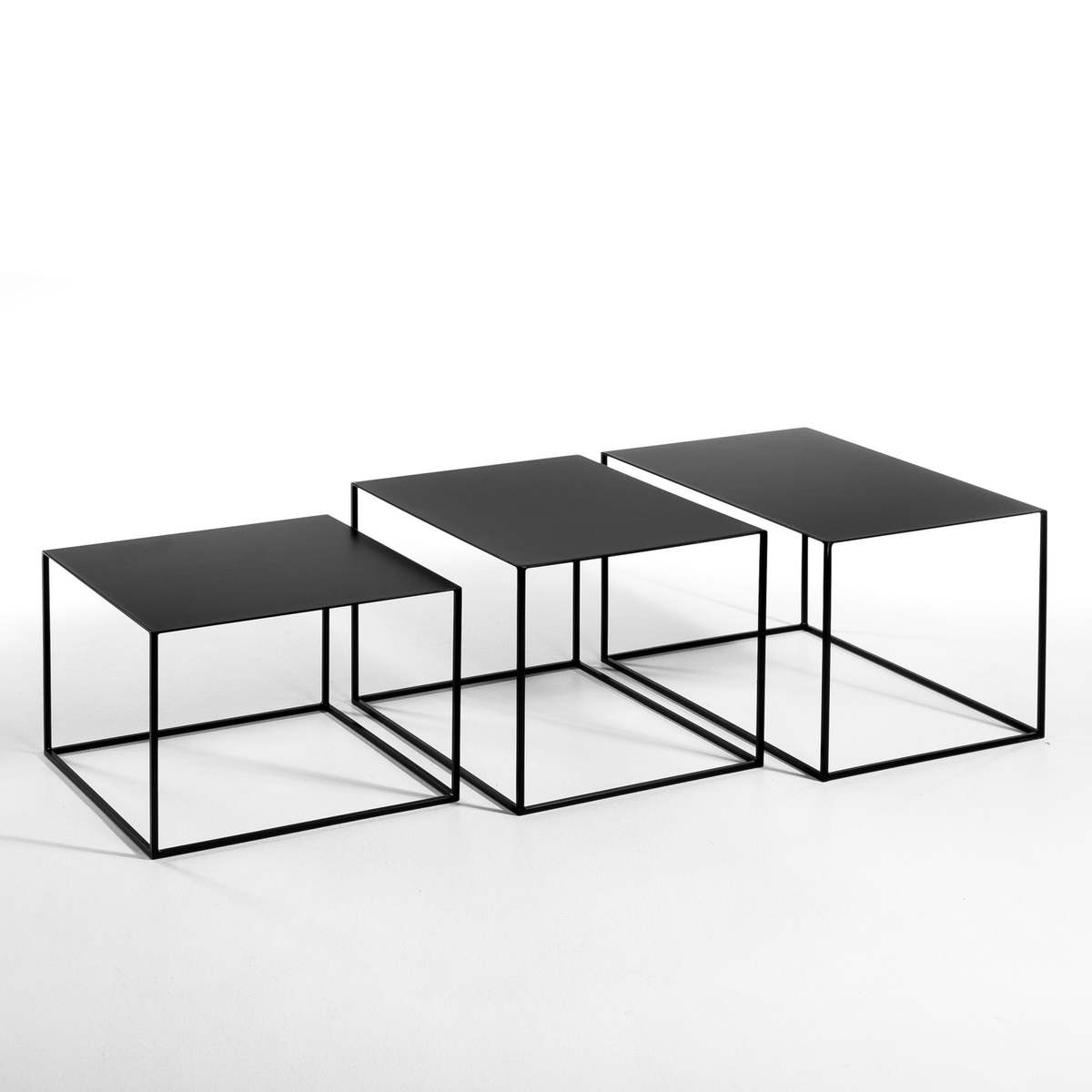 Romy Large Rectangular Side Table in Metal – image 2