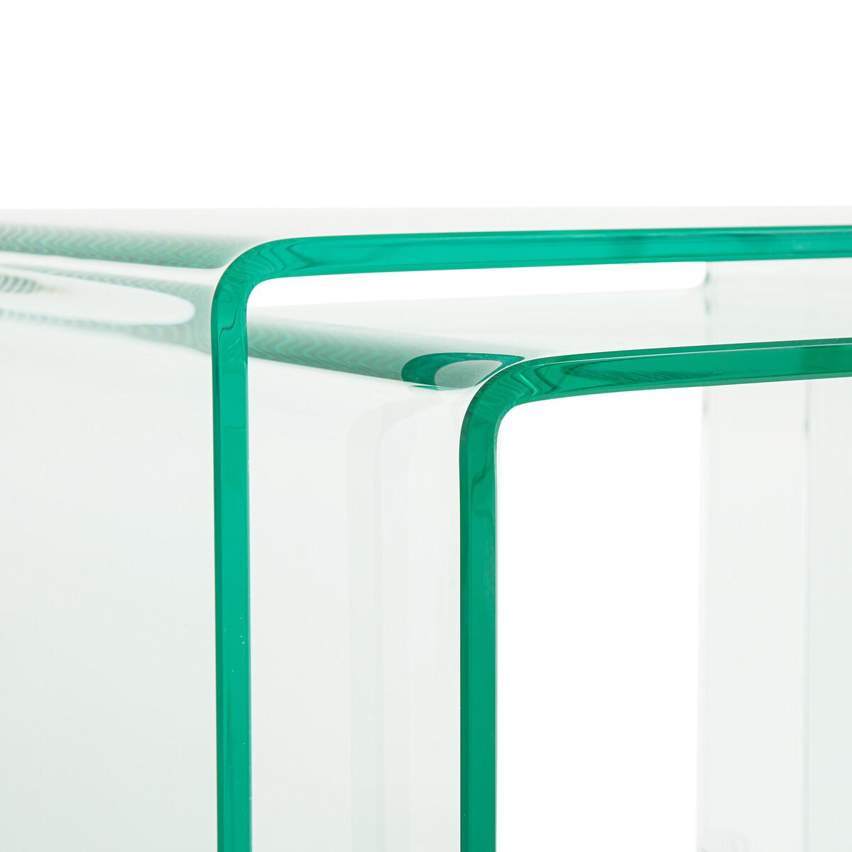 Set of 2 Cristalline Tempered Glass Side Tables – image 5