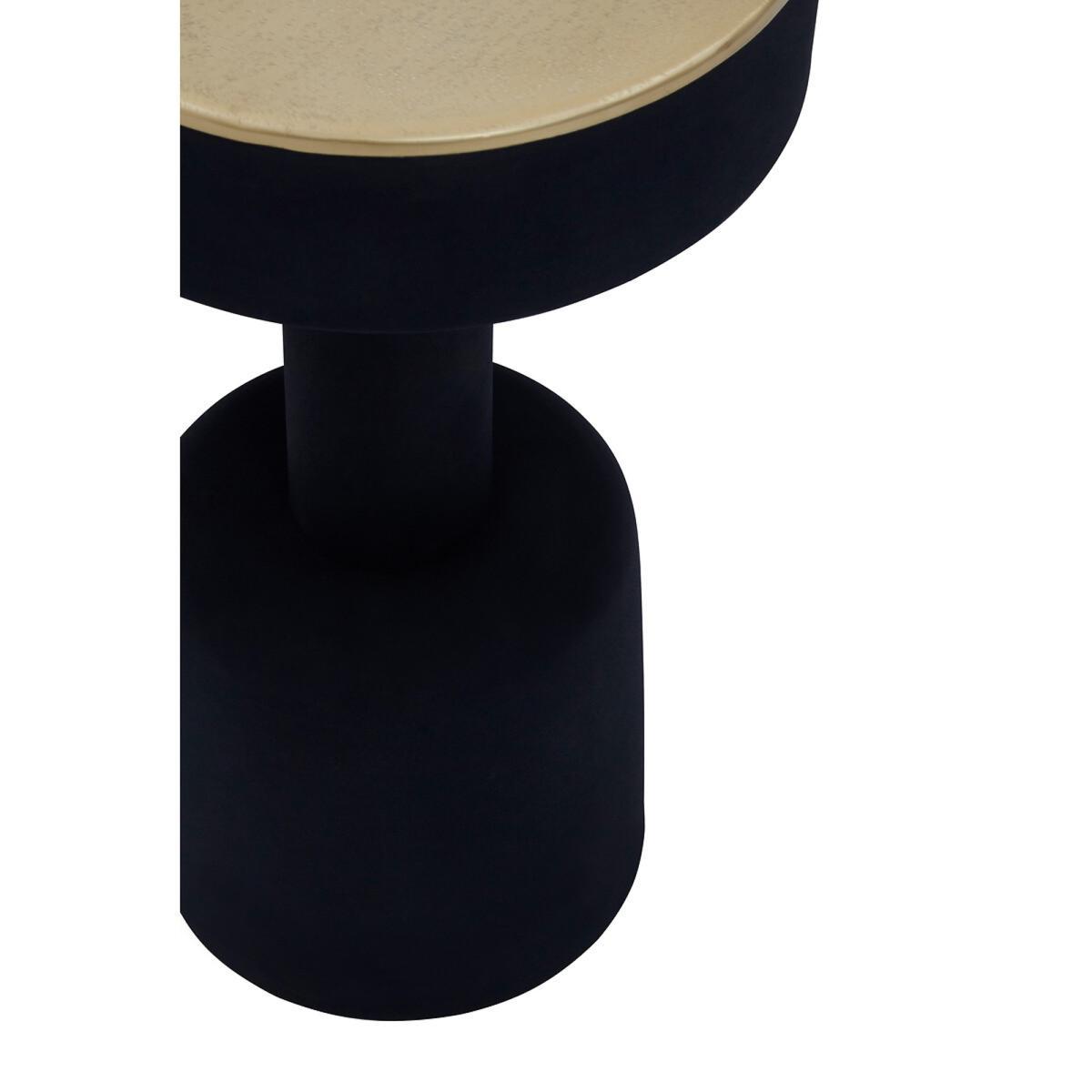 Sculptural Alluminium Side Table in Black Finish – image 4