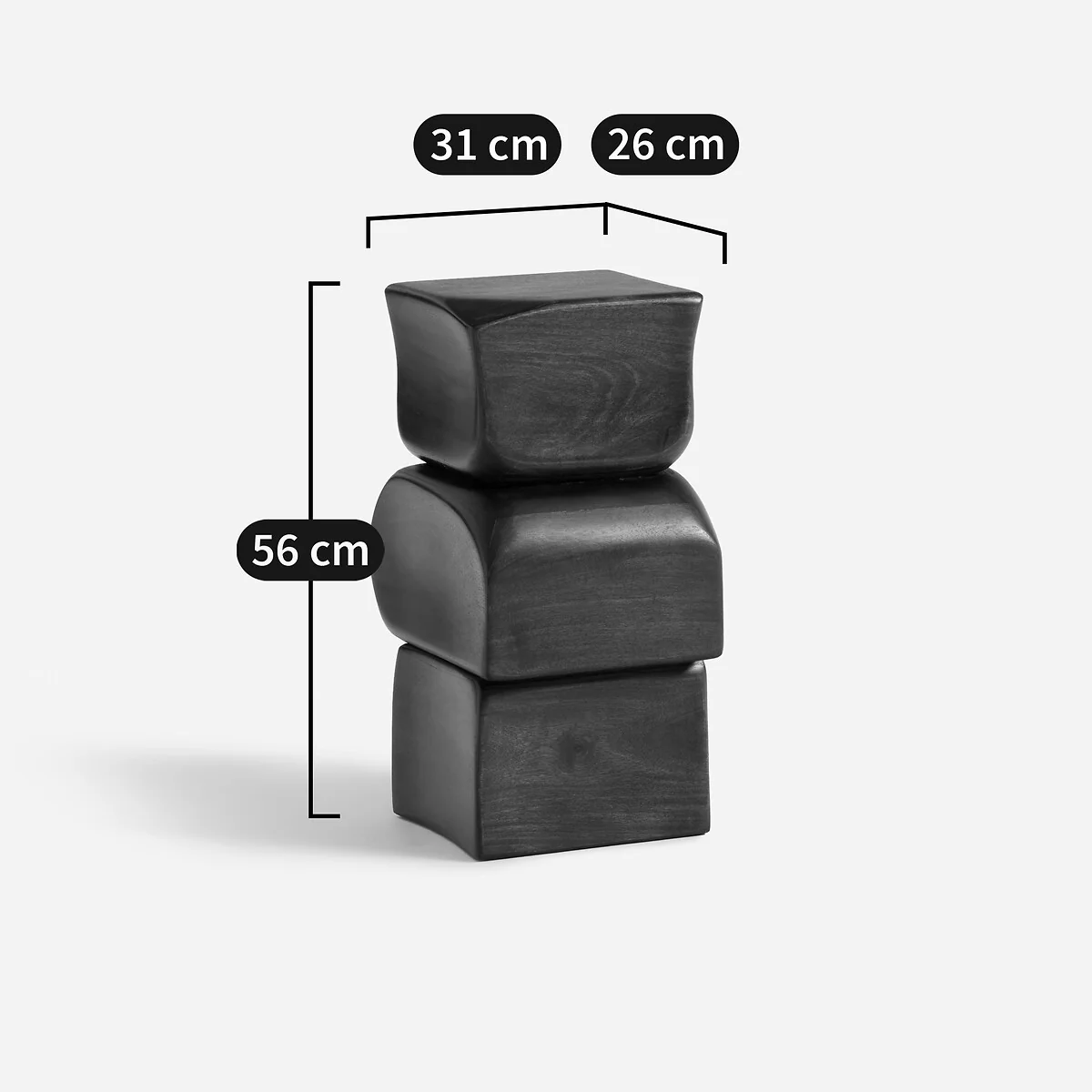 Inya Side Table in Solid Mango Wood – image 8