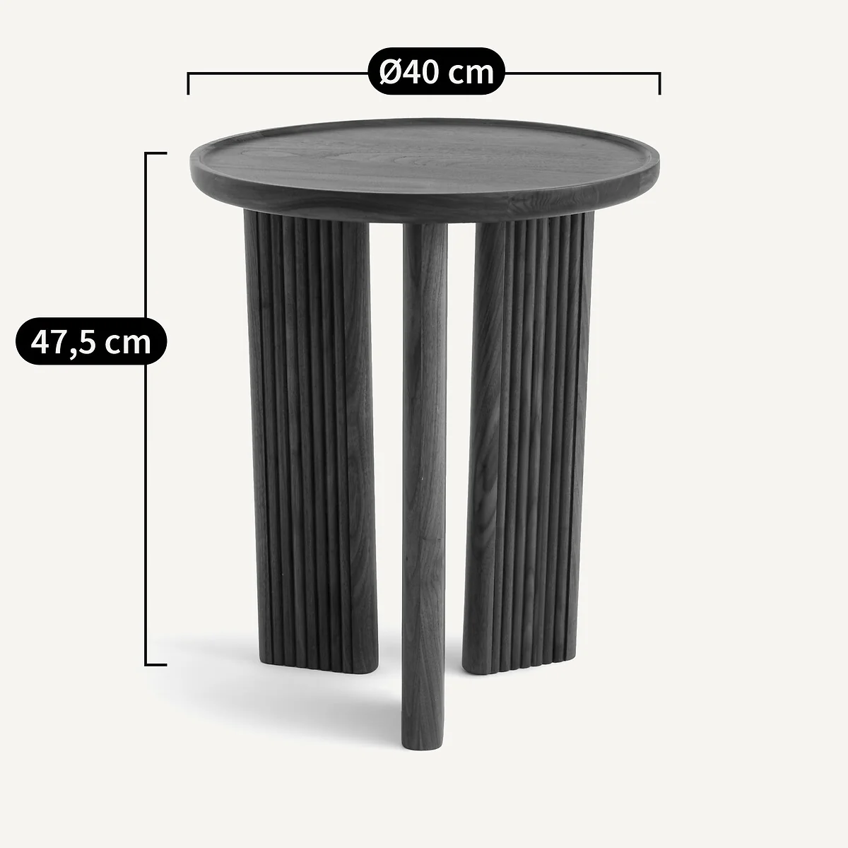 Diagil Round Walnut End Table – image 6