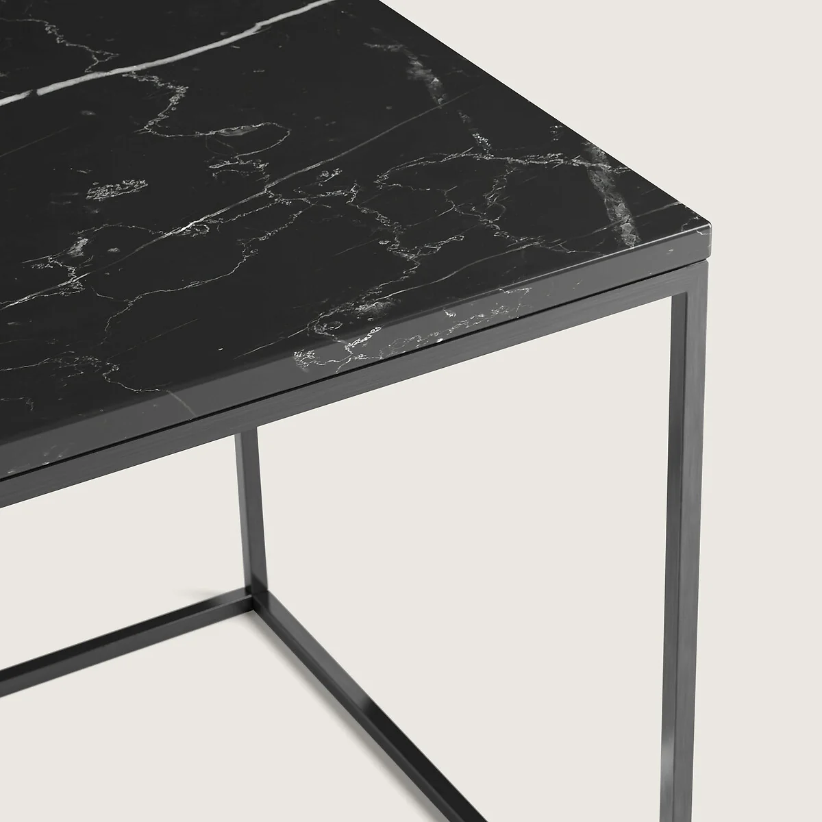 Mahaut Marble & Metal Side Table – image 4