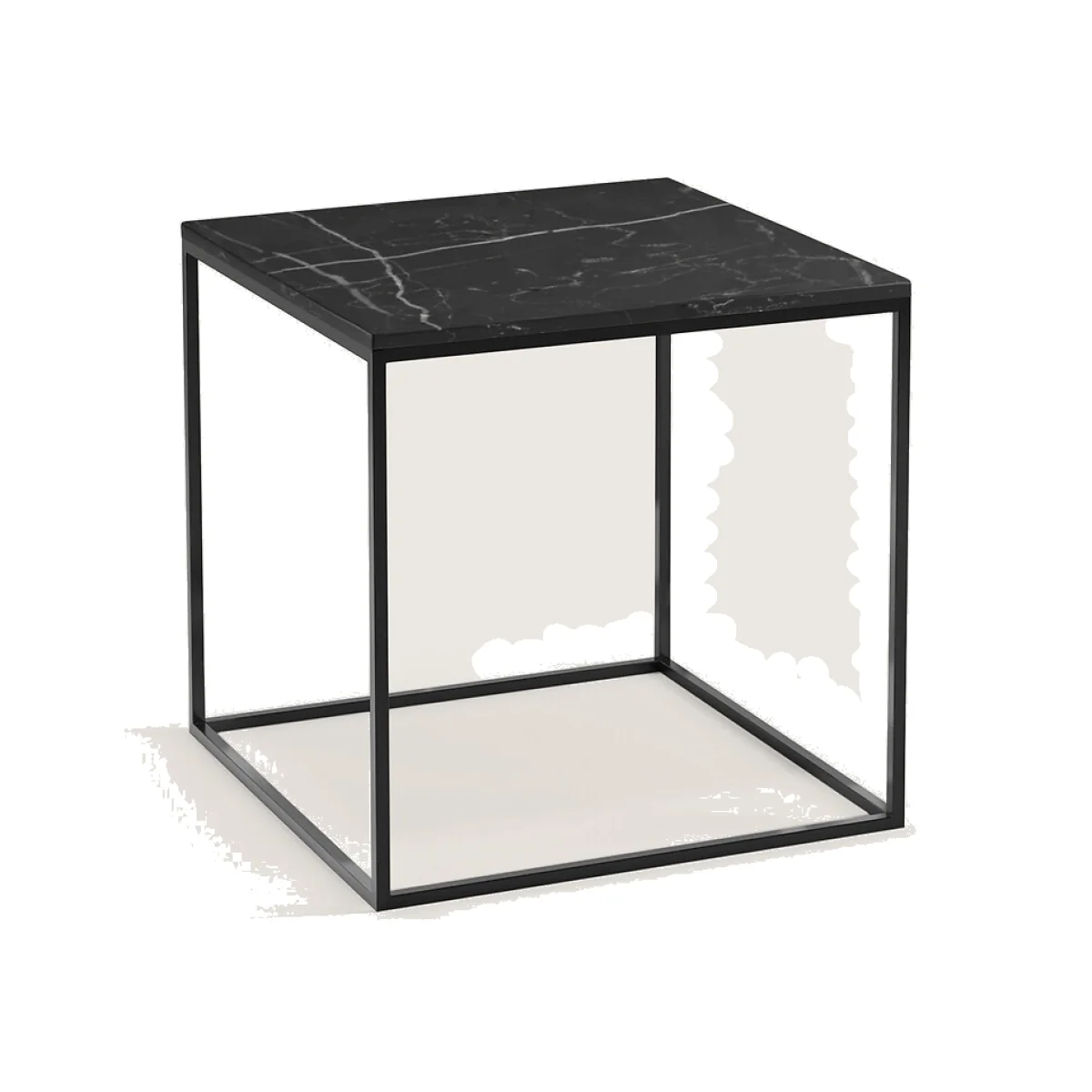 Mahaut Marble & Metal Side Table – image 1