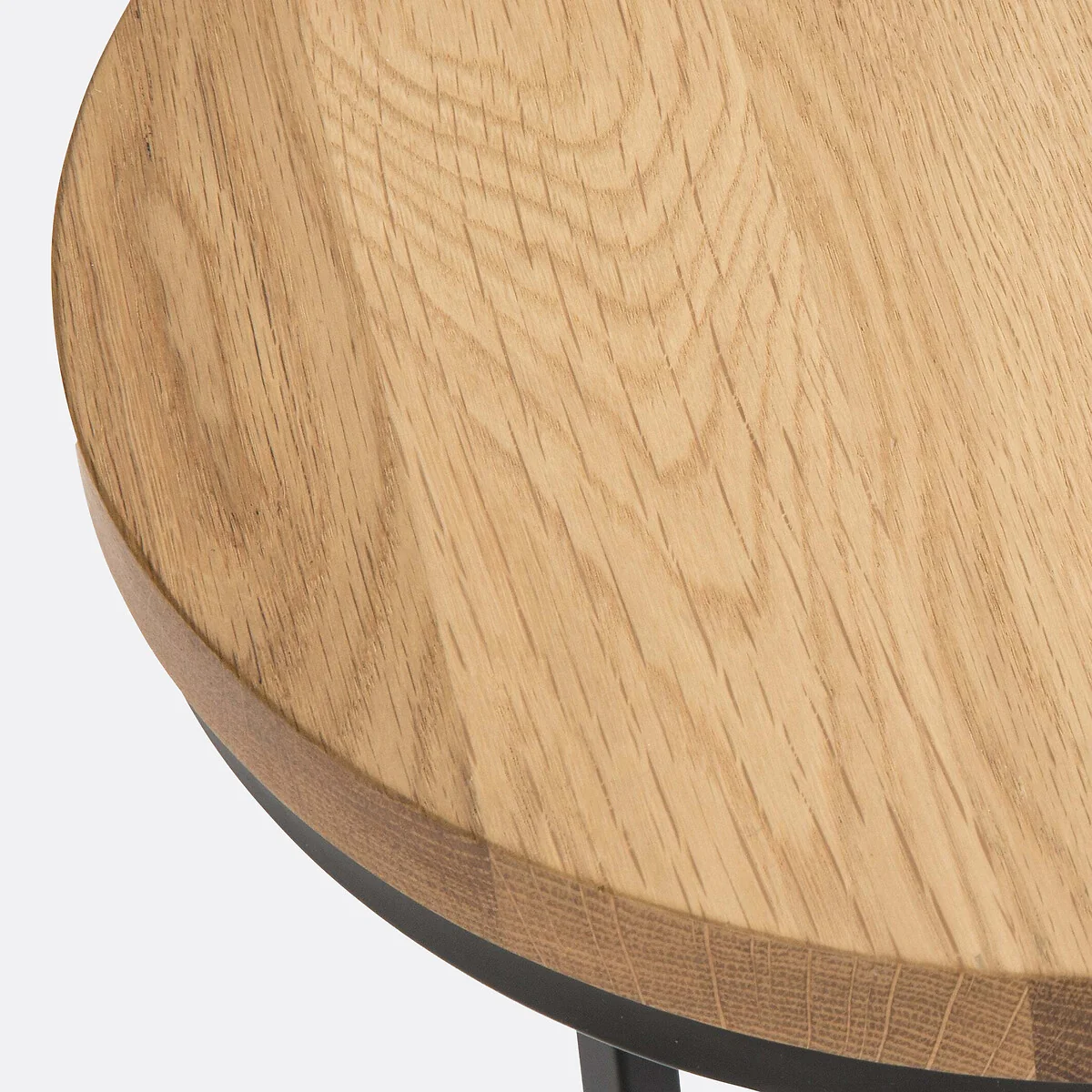 Set of 2 Vova Side Tables in Oak and Steel – image 5