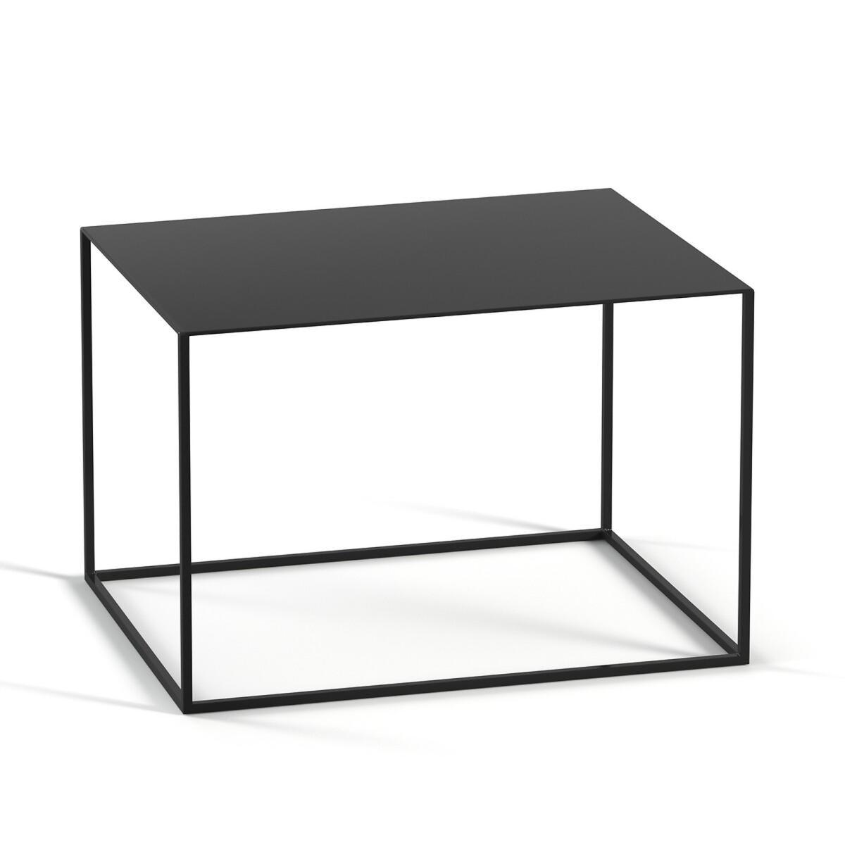 Romy Small Rectangular Side Table in Metal – image 2