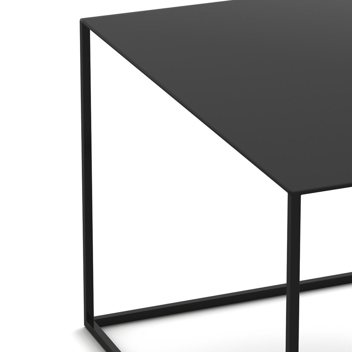 Romy Small Rectangular Side Table in Metal – image 4