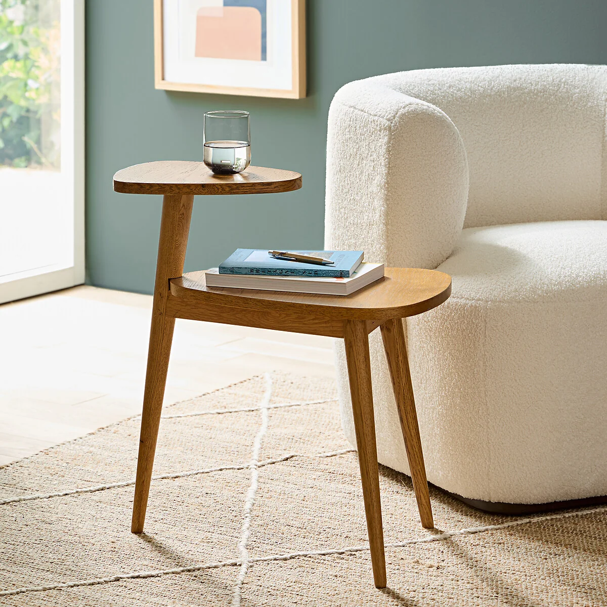 Quilda Vintage-Style Two-Tier Side Table – image 2