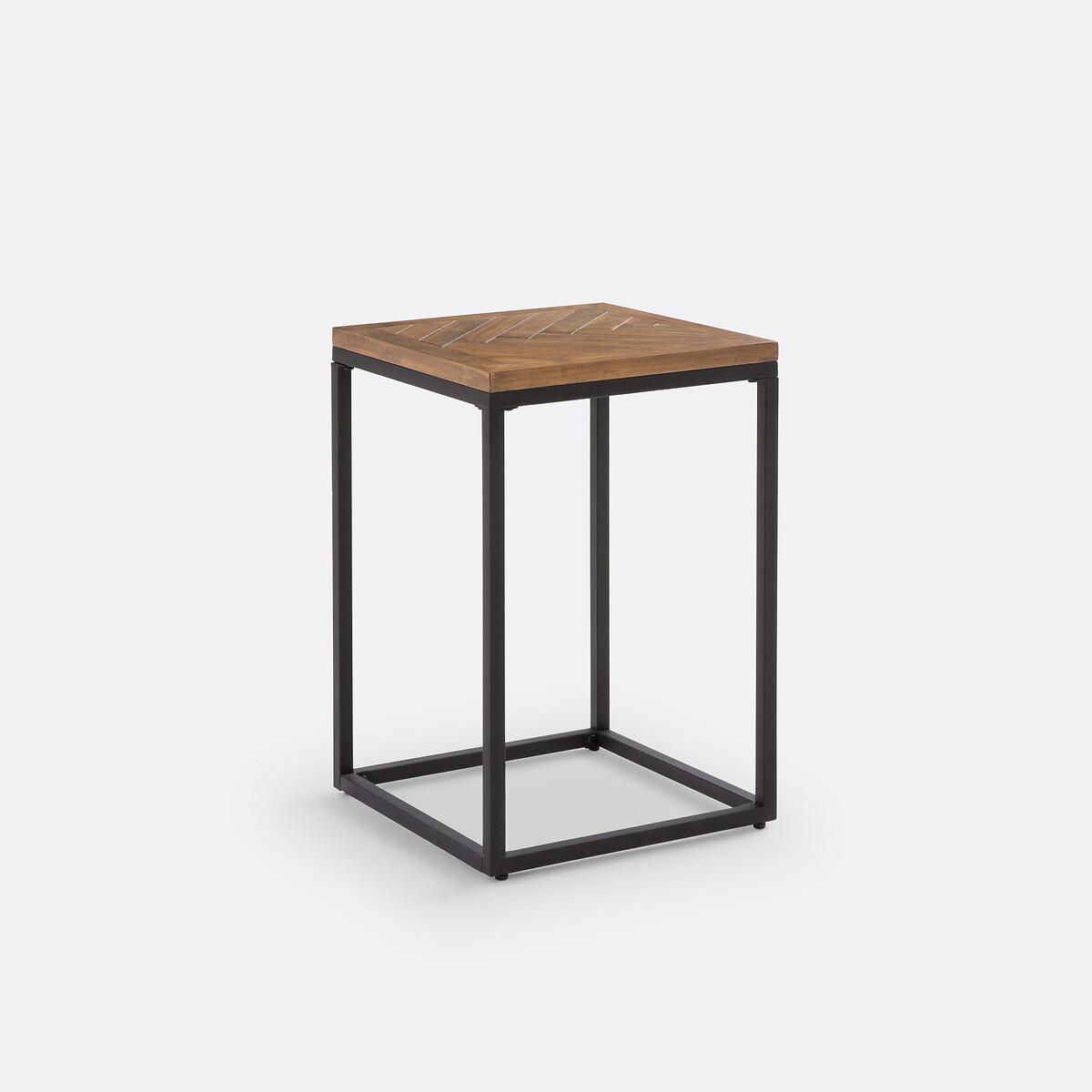Nottingham Pine & Metal Side Table – image 2