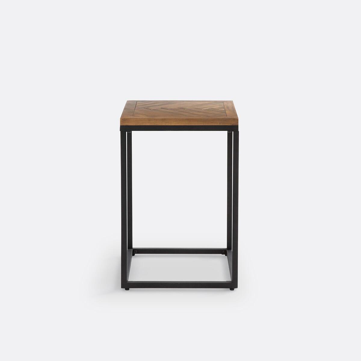 Nottingham Pine & Metal Side Table – image 3