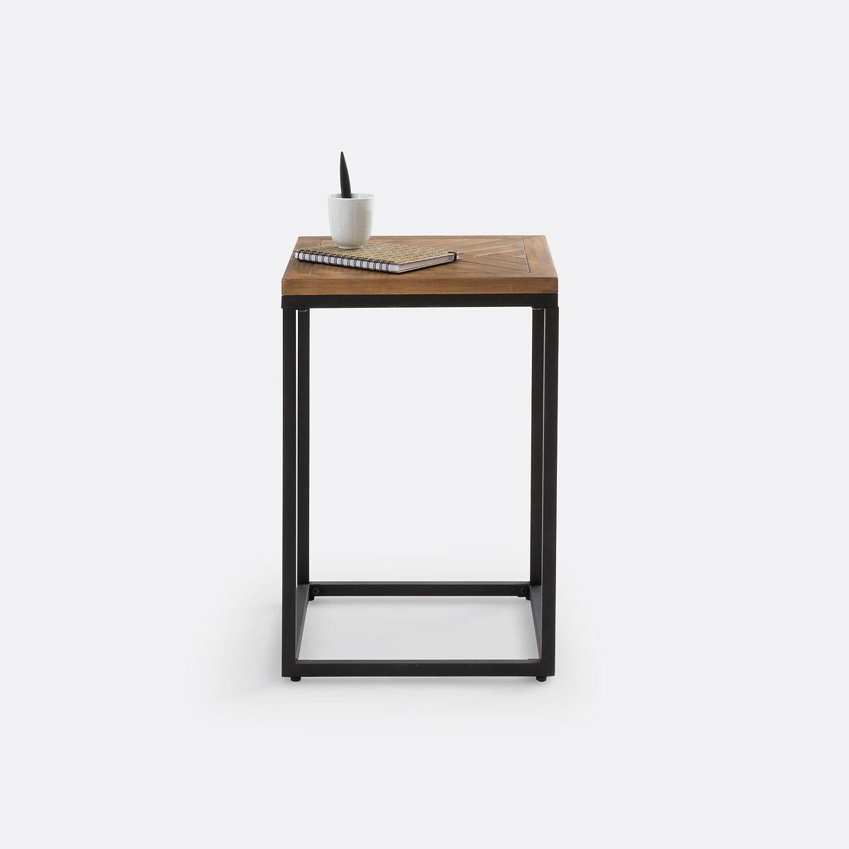 Nottingham Pine & Metal Side Table – image 4