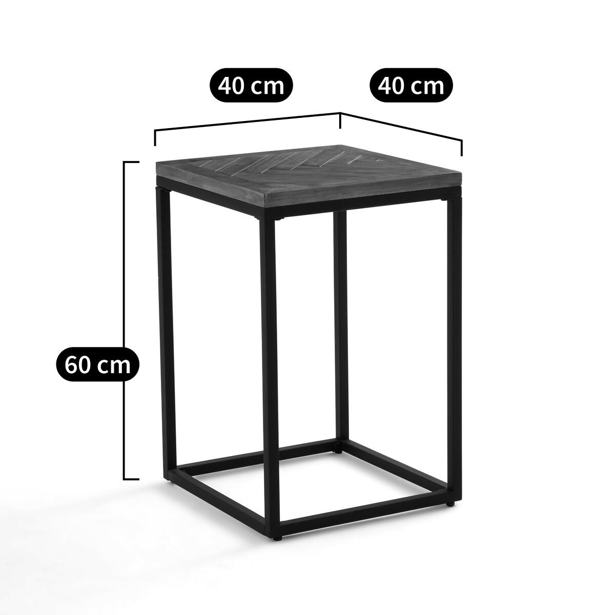 Nottingham Pine & Metal Side Table – image 8