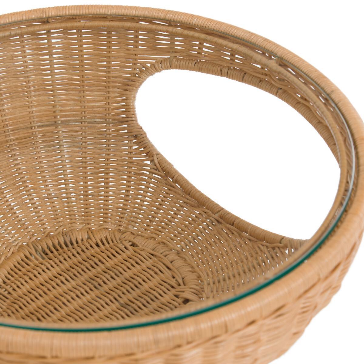 Provence Rattan and Glass Side Table – image 4