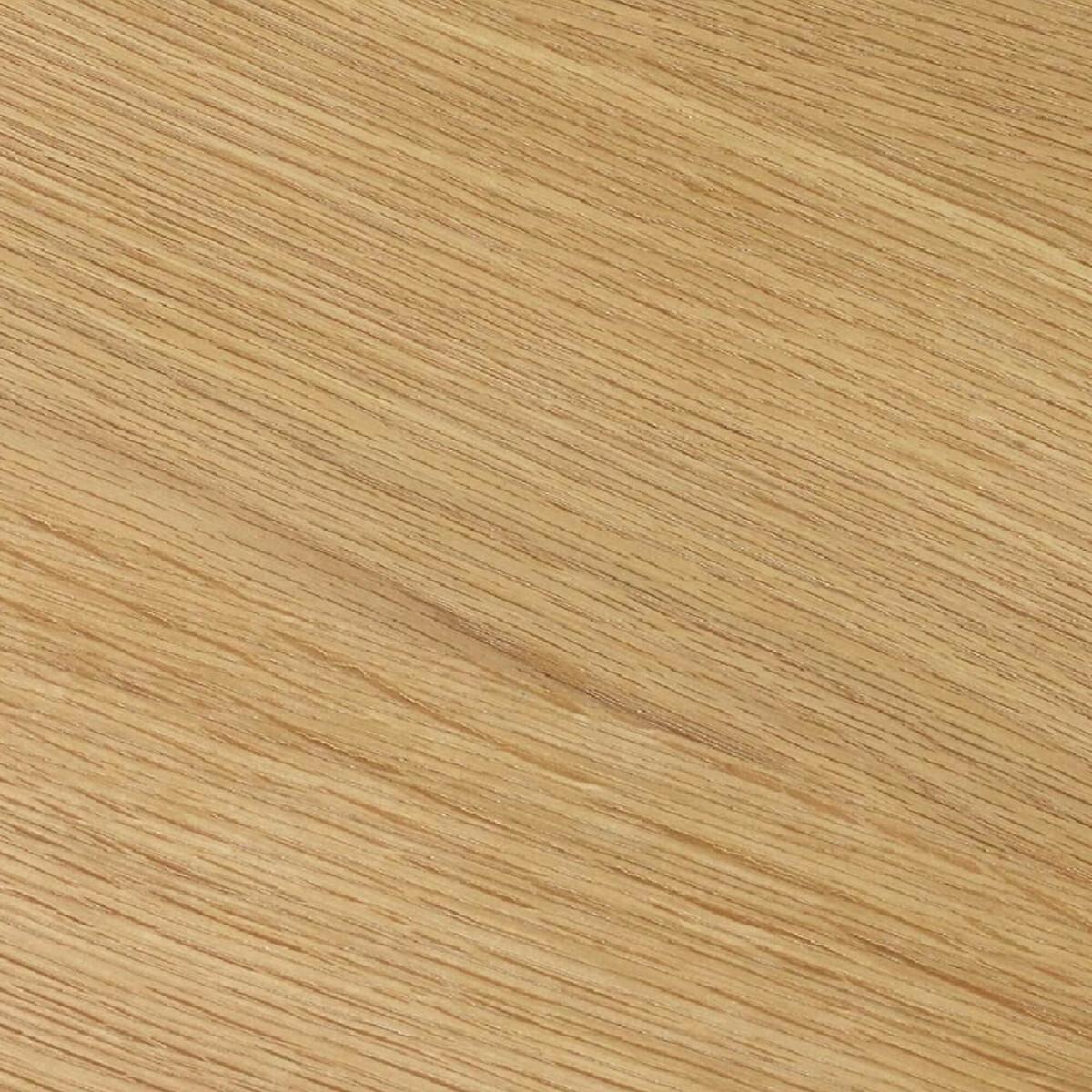 Vita Oak & Rattan Triangular Side Table with Shelf – image 8