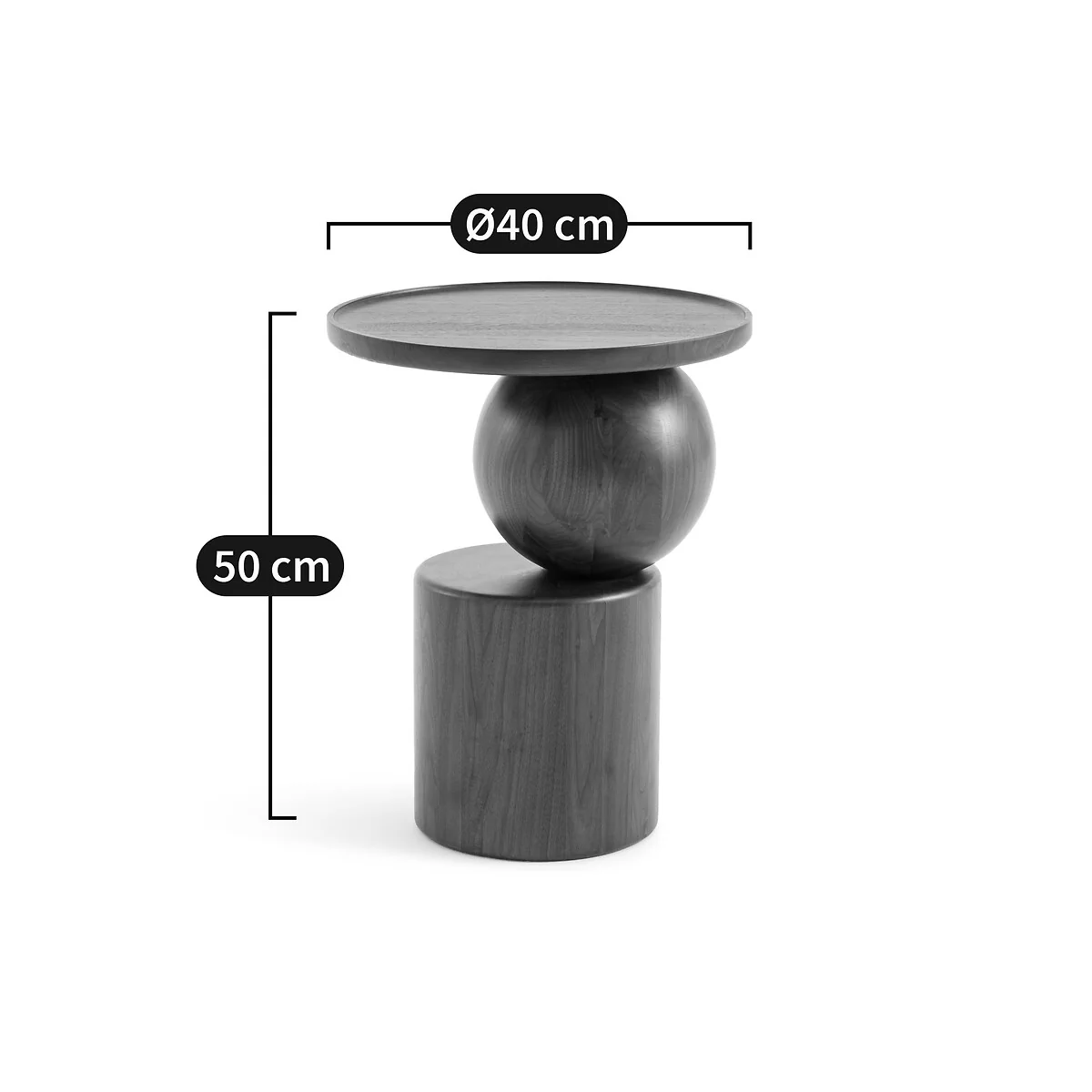 Stigido Solid Walnut Side Table – image 8