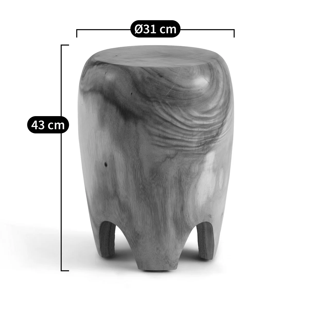 Jorkins Suar Wood Side Table – image 3