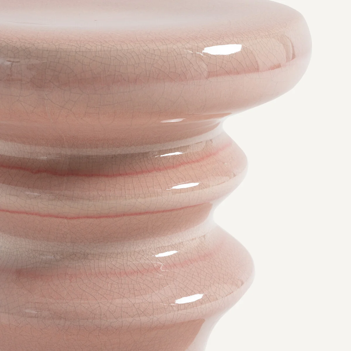 Lulla Side Table in Crackled Glazed Ceramic – image 3