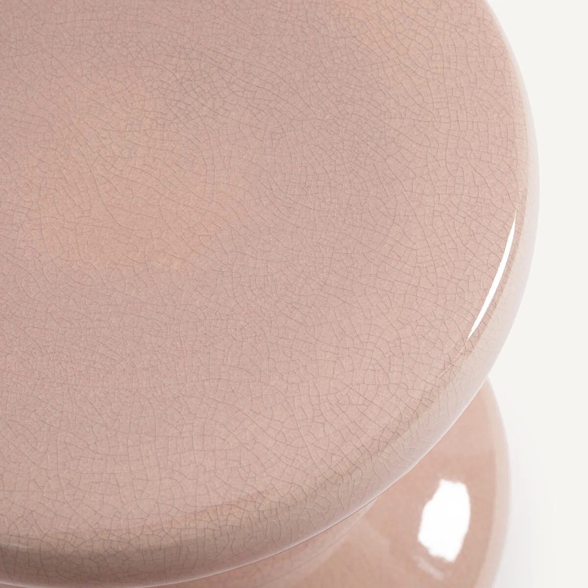 Lulla Side Table in Crackled Glazed Ceramic – image 4