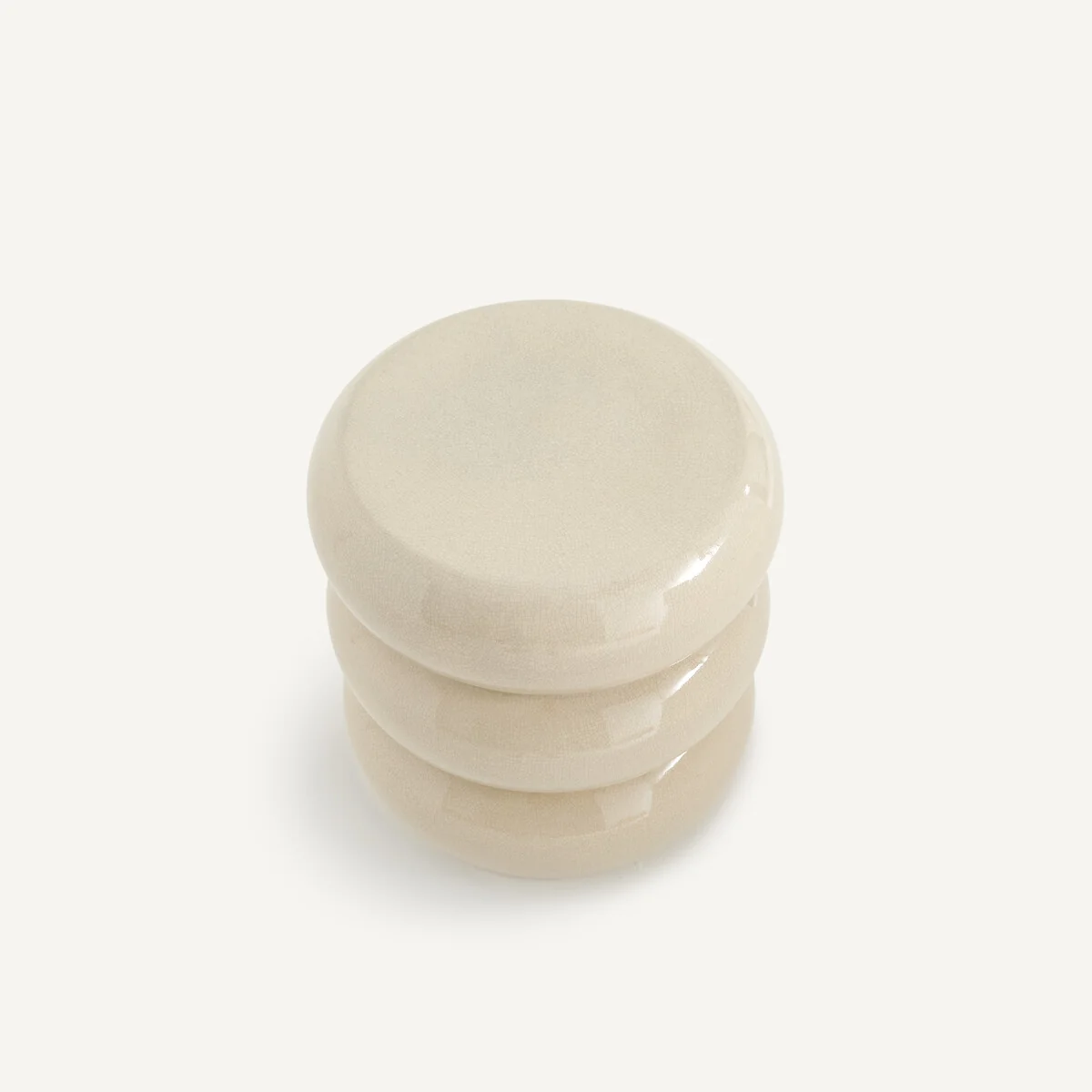 Belly Sofa Side Table in Crackled Ceramic – image 3