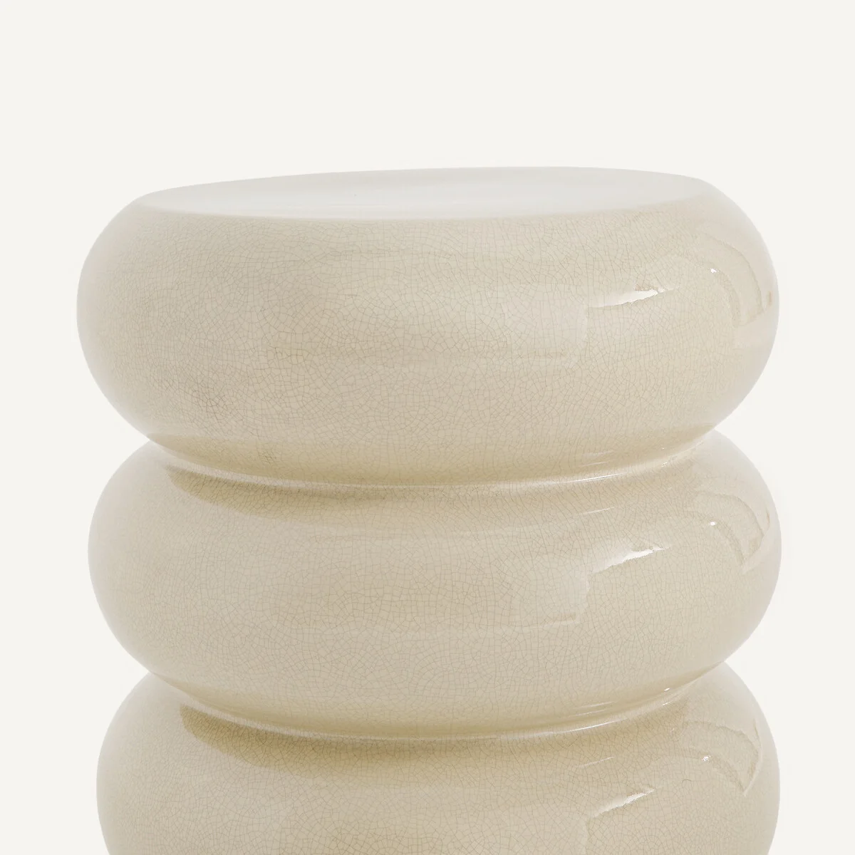 Belly Sofa Side Table in Crackled Ceramic – image 4