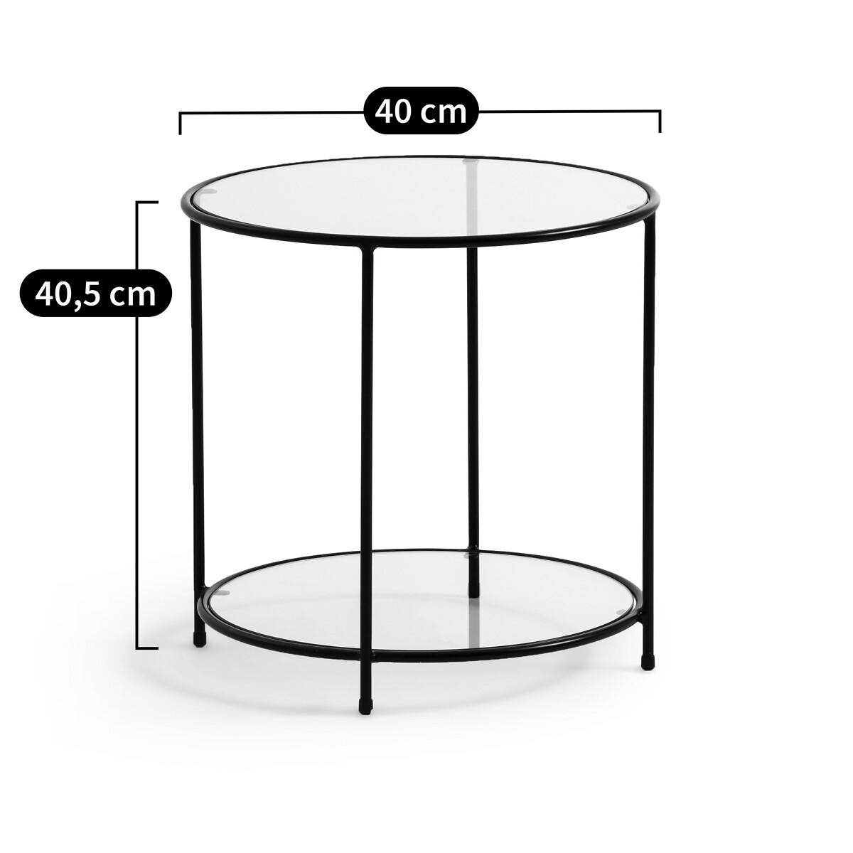Sybil Tempered Glass Side Table – image 5