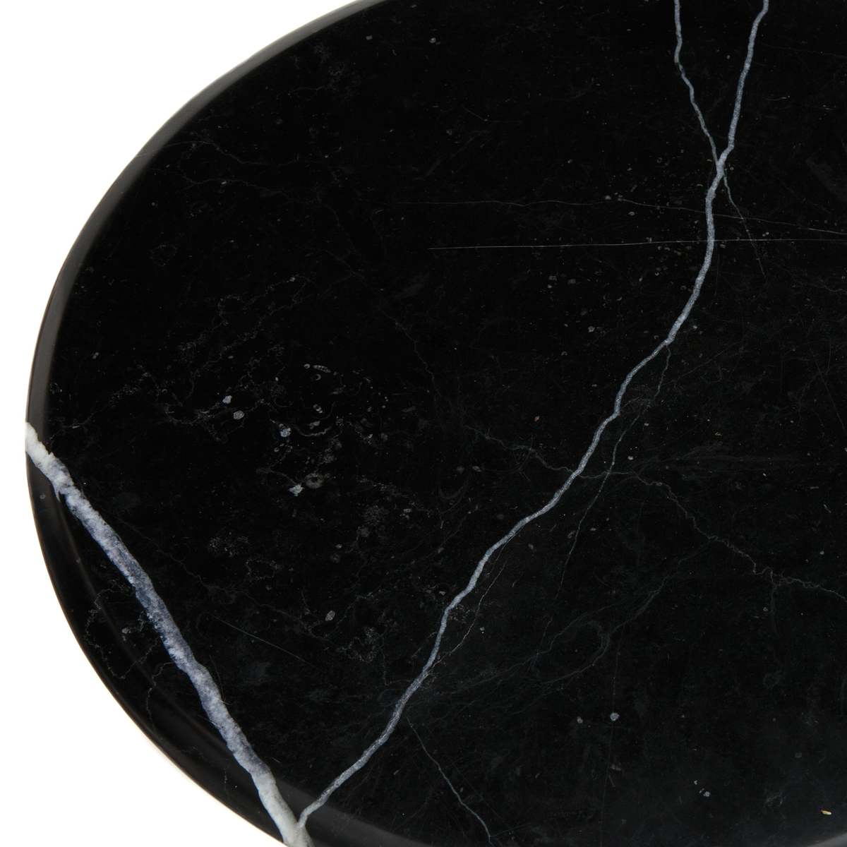Botello Side Table with Black Marble Top – image 3