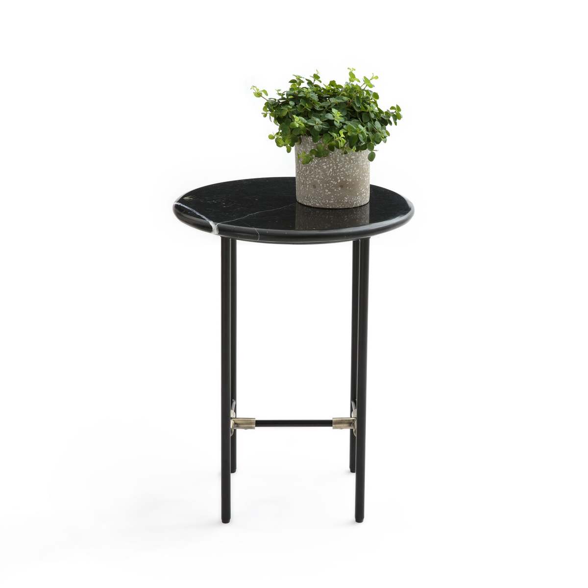 Botello Side Table with Black Marble Top – image 2