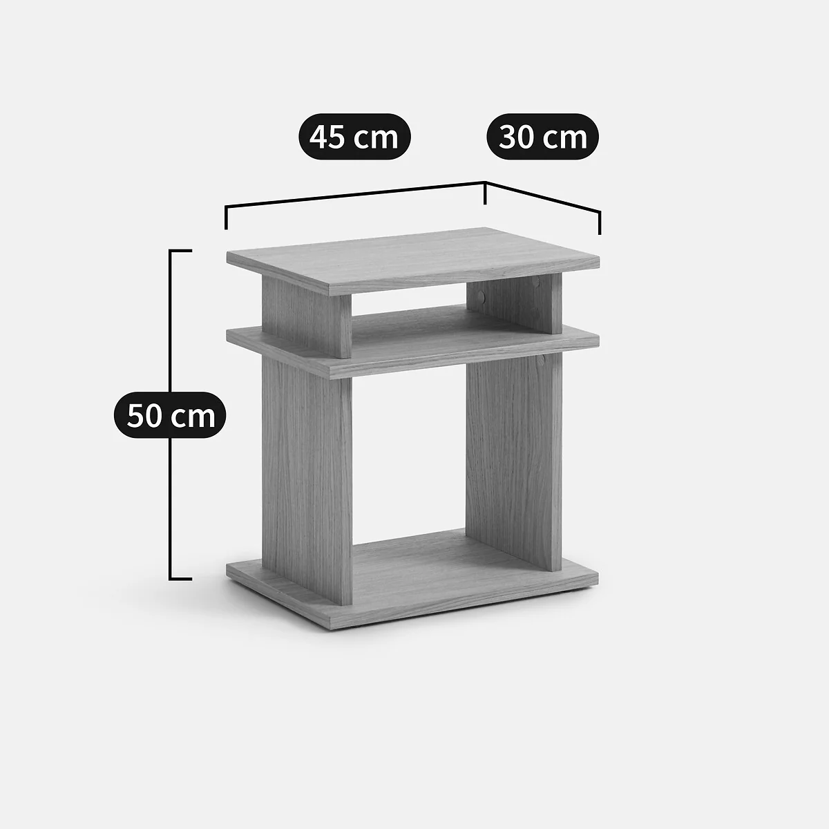 Abac Oak Veneer Side Table – image 6