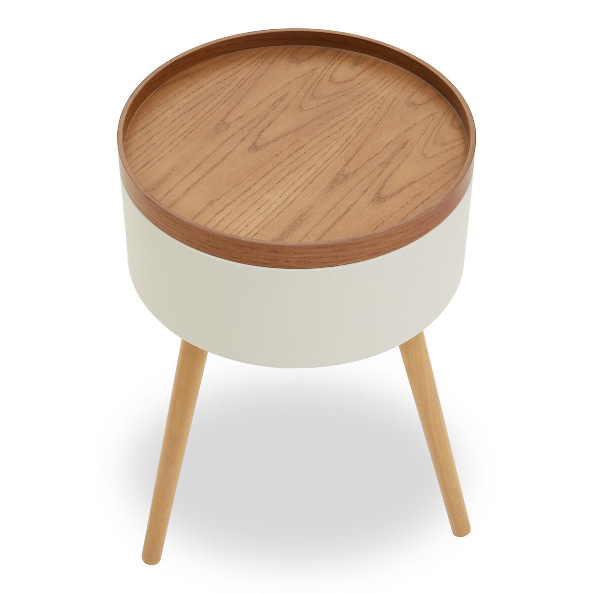 Scandi Round Storage Side Table – image 2