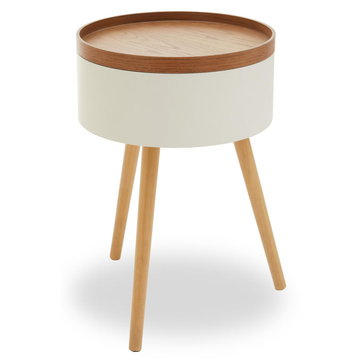 Scandi Round Storage Side Table – image 3