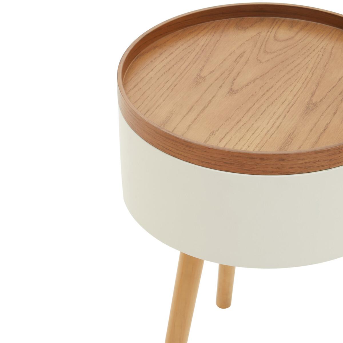 Scandi Round Storage Side Table – image 5