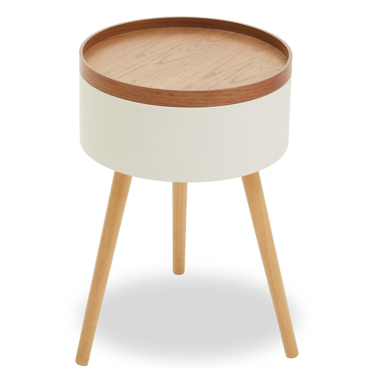 Scandi Round Storage Side Table – image 7
