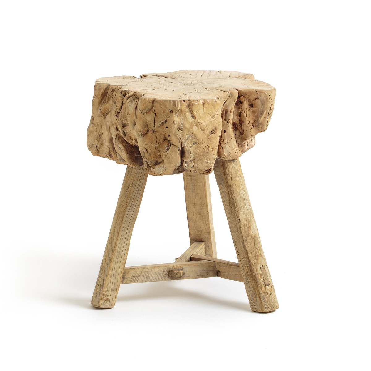 Sumiko Solid Elm Side Table – image 2