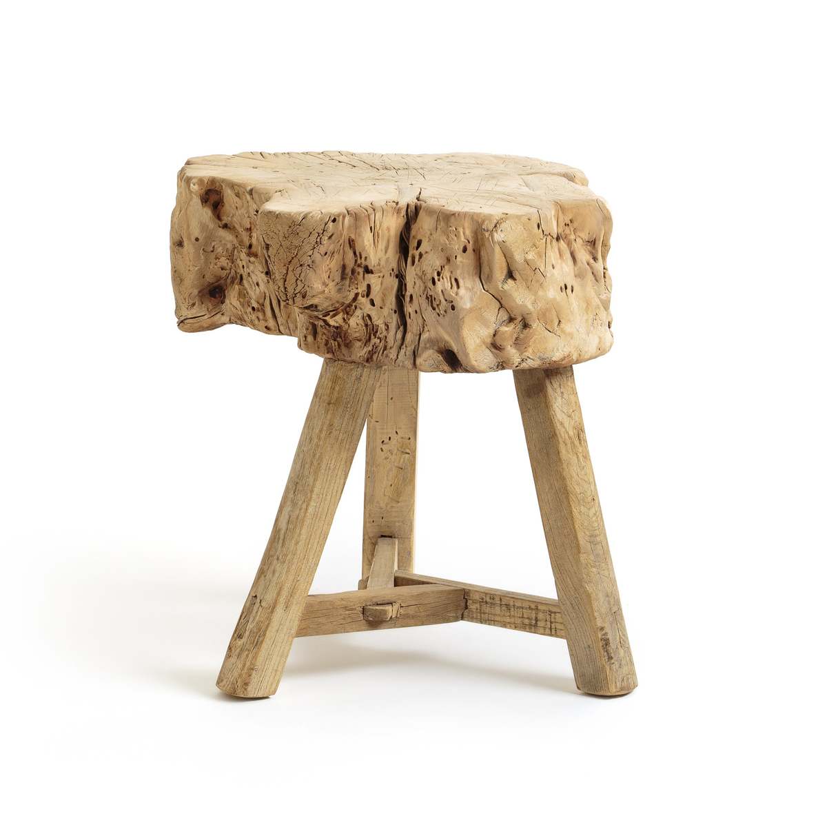 Sumiko Solid Elm Side Table – image 3