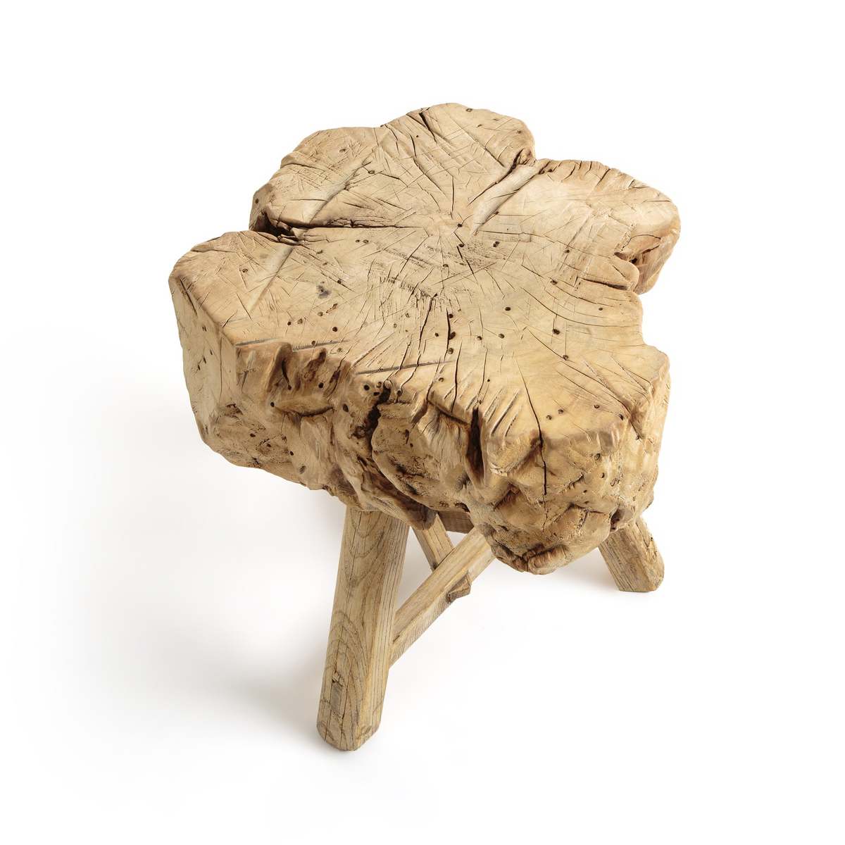 Sumiko Solid Elm Side Table – image 4